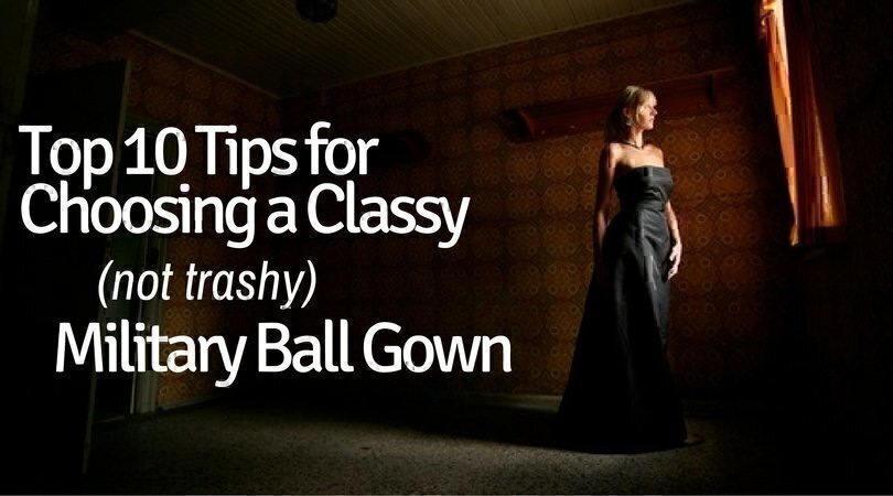 trashy military ball gowns