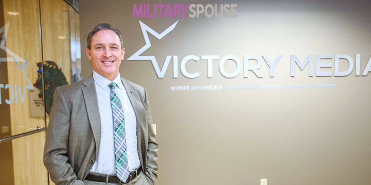 Mike Stevens, the new chief operating officer at Victory Media in Moon, is a retired Navy master chief petty officer.