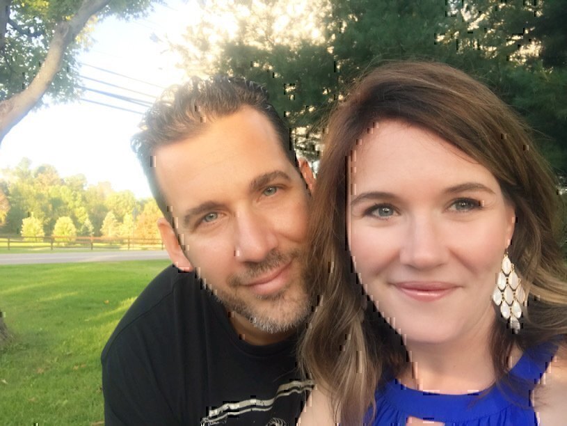 Samantha Gomolka and her husband.