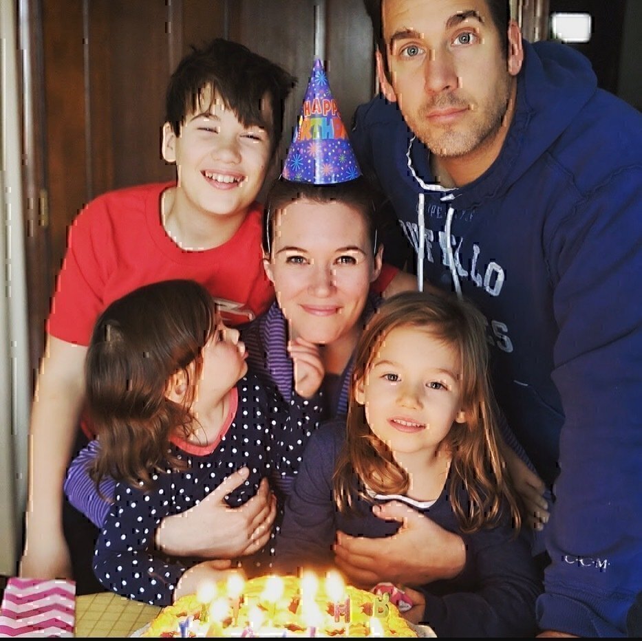 Samantha's beautiful family during her birthday.