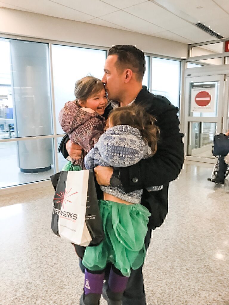 Samantha's husband, and their daughters.