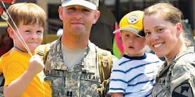 Army Stg. Leigh Ann Hester holds her family close as she tells how Veterans Day is important to her.